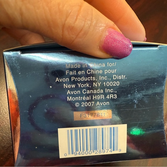 Avon long circle pendent Silver and clear  Crystal beads Necklace NIB vintage - Picture 2 of 7